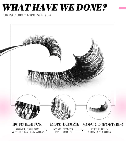 GROINNEYA Cat Eye Lashes