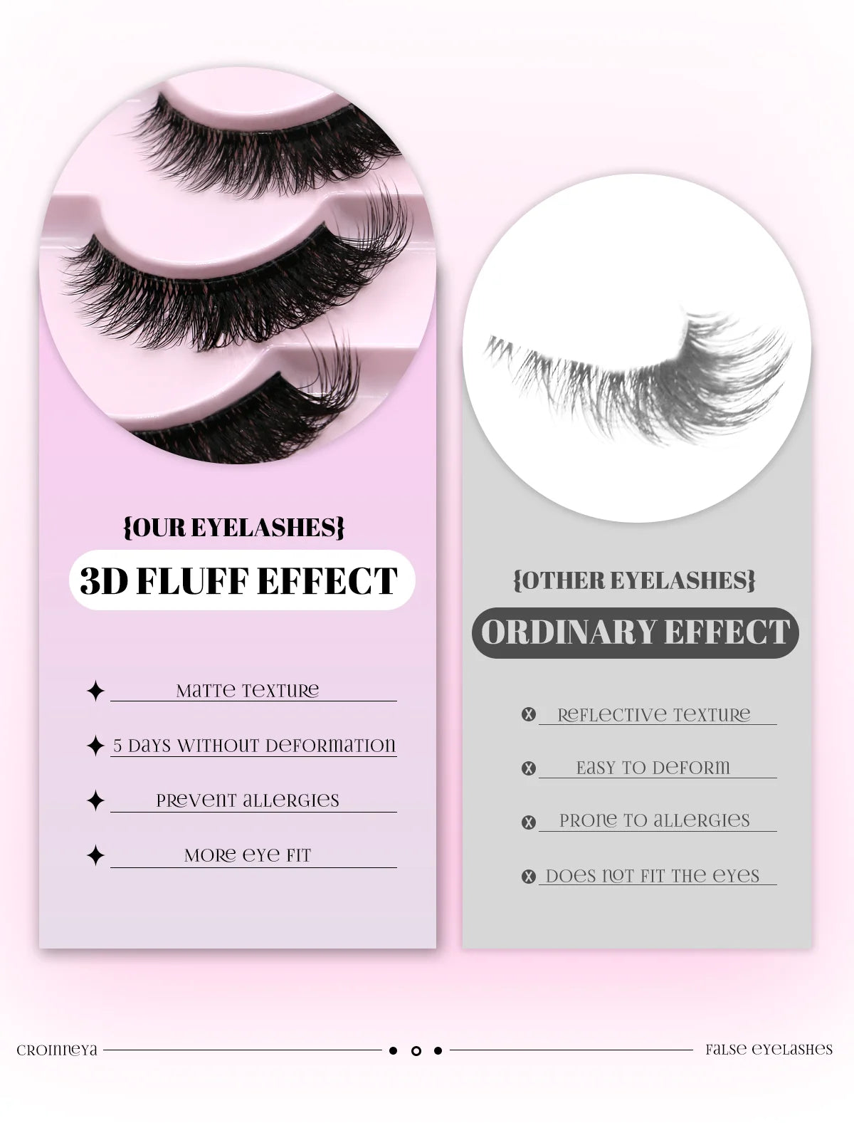 GROINNEYA Cat Eye Lashes